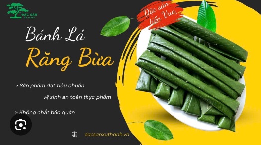 Bánh lá răng bừa – Hương quê mộc mạc từ đất kinh đô