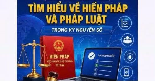 Cuộc thi trực tuyến “Tìm hiểu về Hiến pháp và pháp luật trong kỷ nguyên số”.